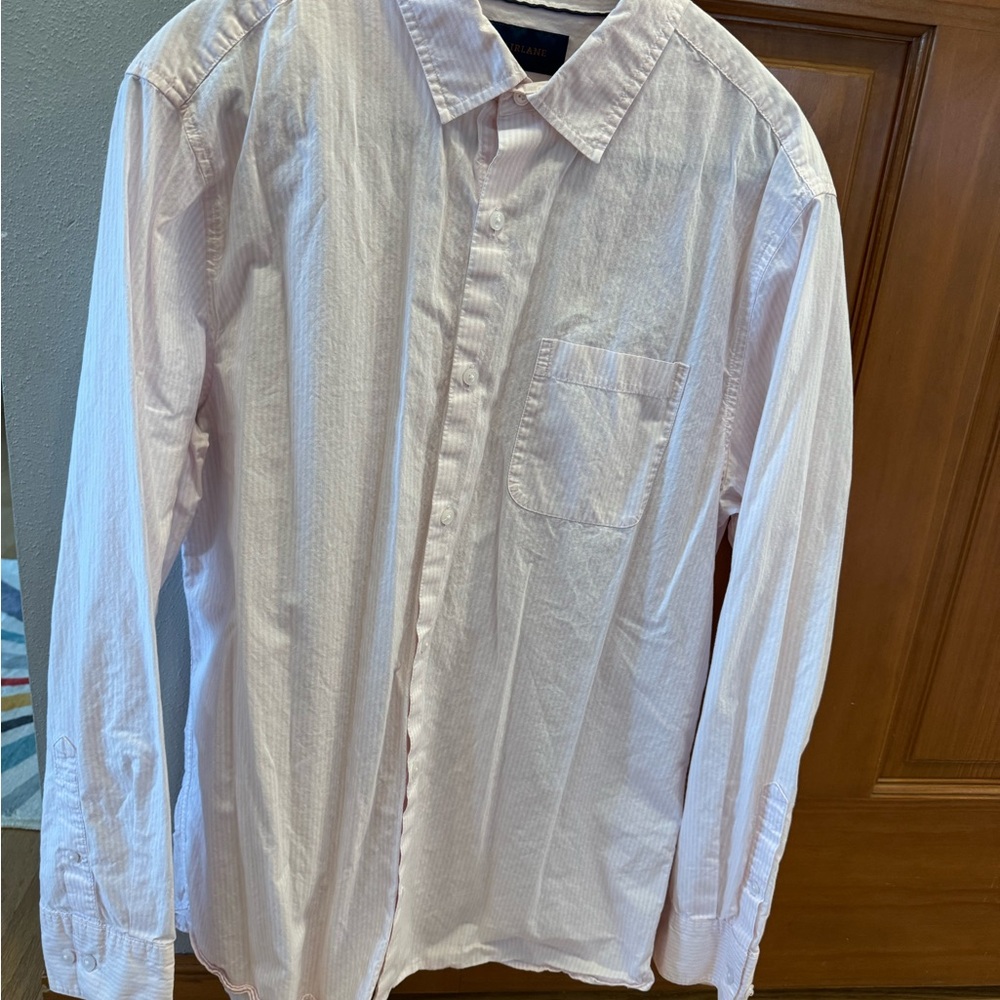 Elegant Fairlane Light Pink Men's Button Down Shirt